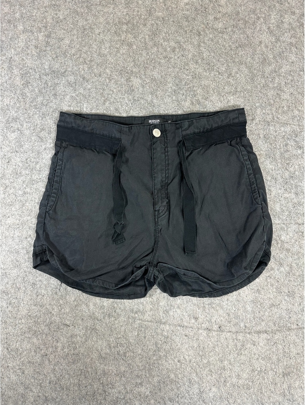 Hudson Womens Size 28 Paperbag Short Black